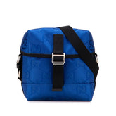 グッチ GGナイロン オフザグリッド ショルダーバッグ 643858 ブルー ブラック ナイロン レディース GUCCI 【中古】